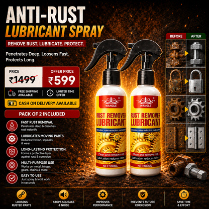 🏆Anti-Rust Lubricant Spray & Rust Remover | 🔥Buy 1 Get 1 FREE🔥