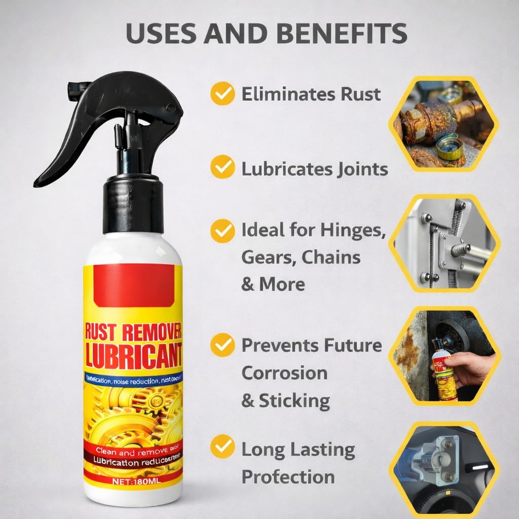 🏆Anti-Rust Lubricant Spray & Rust Remover | 🔥Buy 1 Get 1 FREE🔥