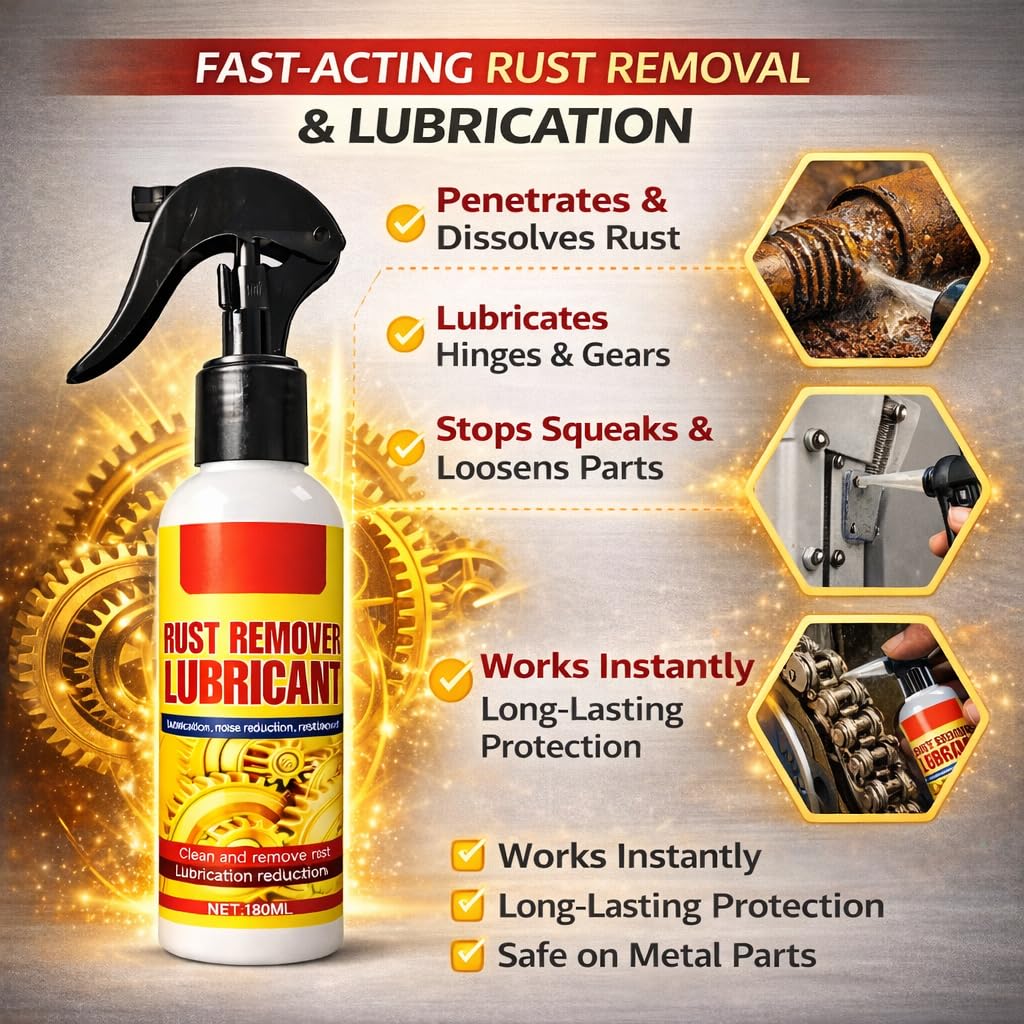 🏆Anti-Rust Lubricant Spray & Rust Remover | 🔥Buy 1 Get 1 FREE🔥